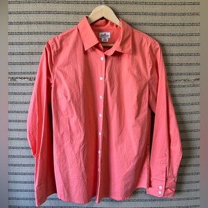 J. Crew Haberdashery Women’s Pink Coral Casual Button-Down Shirt